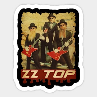 ZZ Top Vintage Sticker